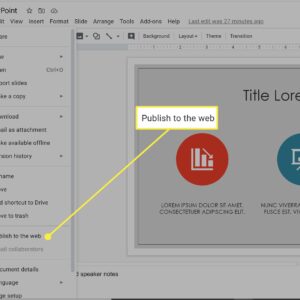 Microsoft PowerPoint or Google Slides